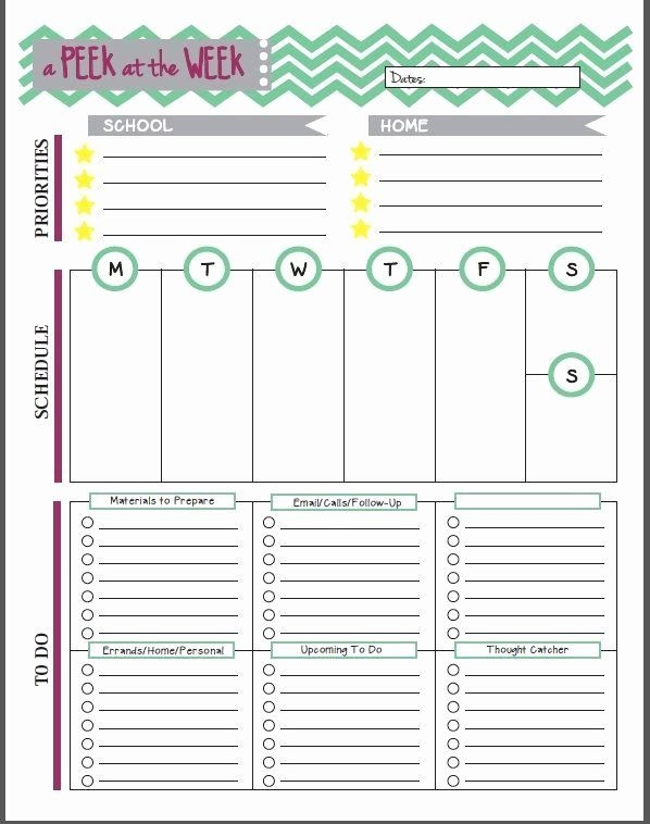 Free Teacher Planner Printables
