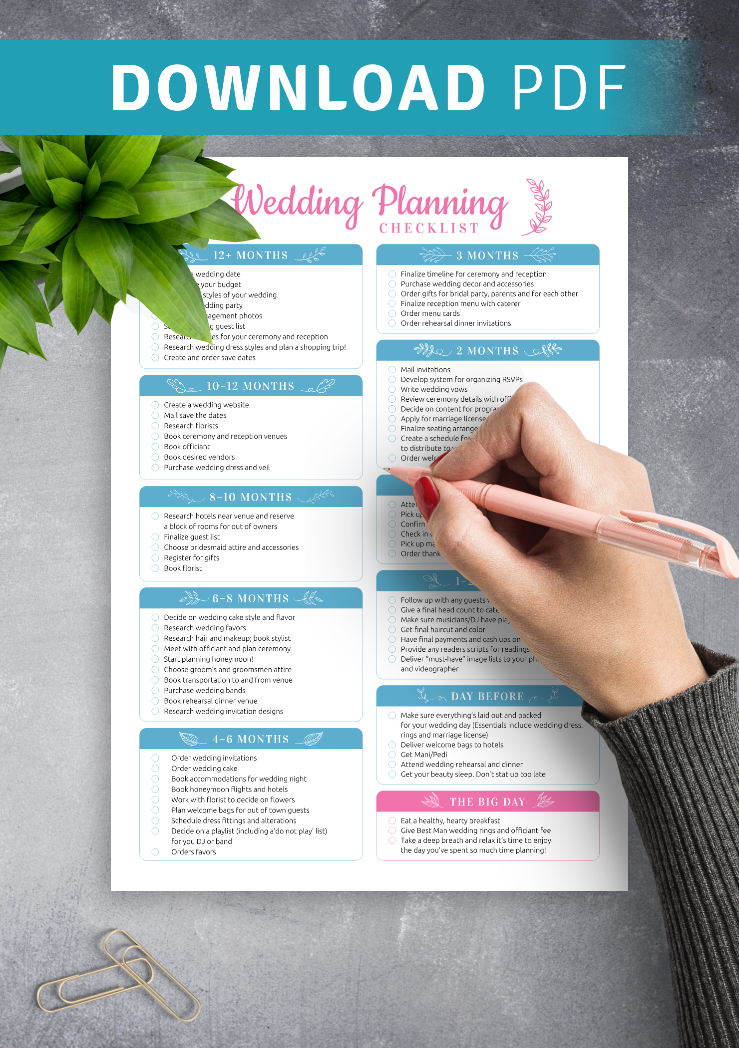 Free Wedding Planning Templates Free Printable Wedding