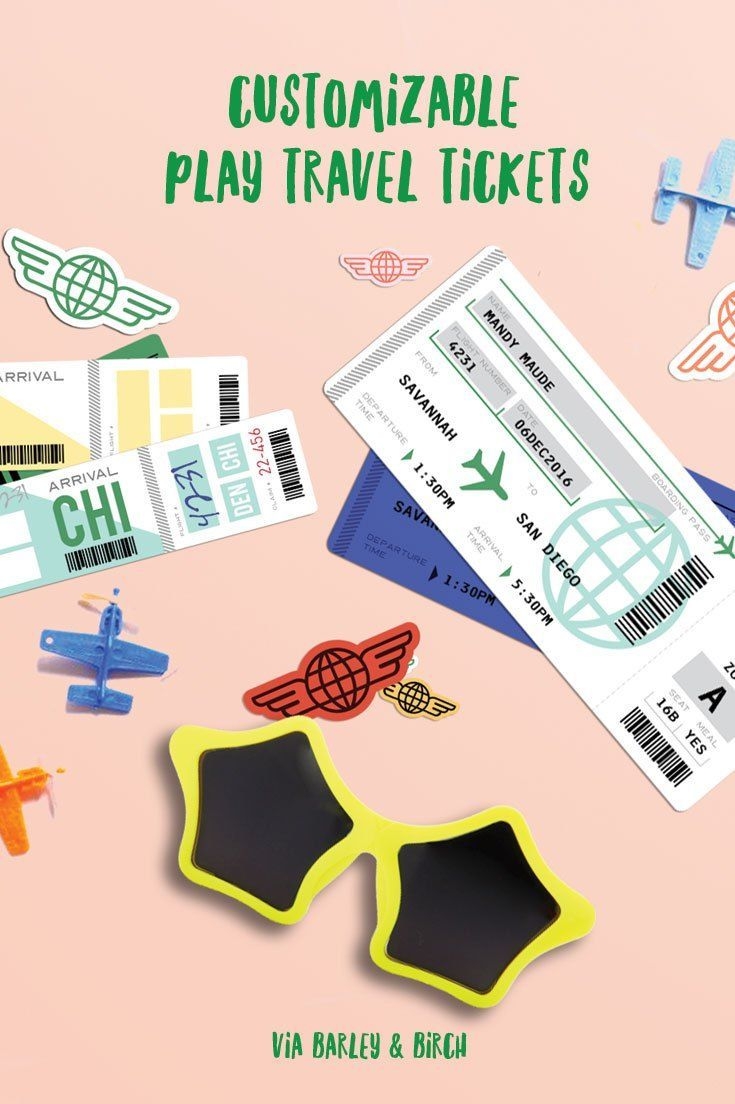 Freebie Printable Pretend Play Plane Tickets Artofit