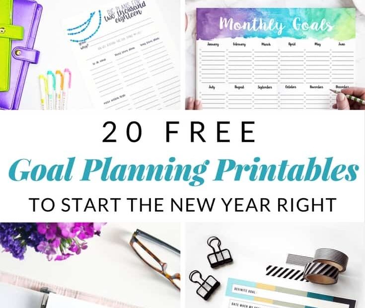 GOAL PLANNING PRINTABLES TO START THE YEAR OFF RIGHT Mommy Moment