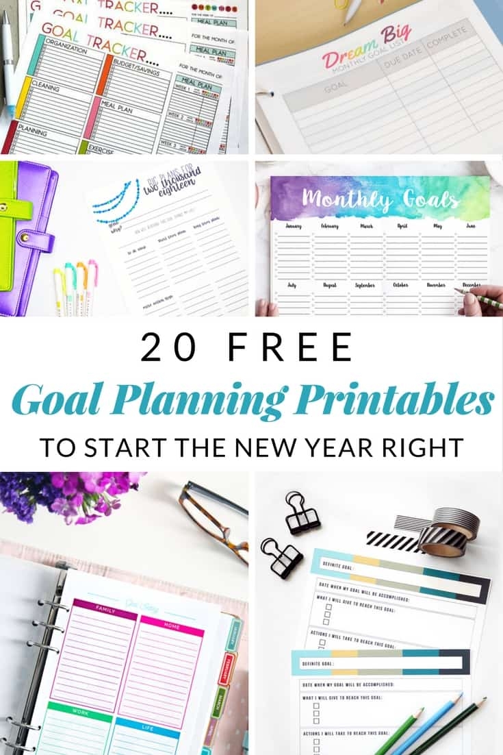 GOAL PLANNING PRINTABLES TO START THE YEAR OFF RIGHT Mommy Moment