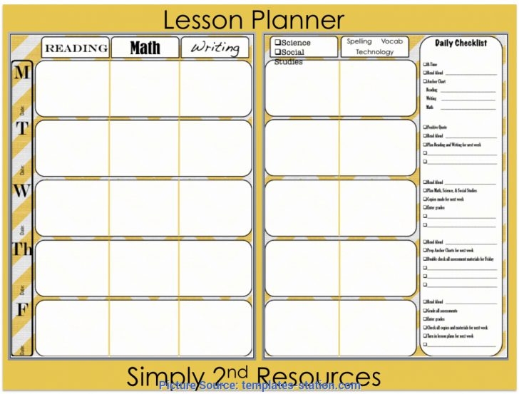 Good Lesson Plan Book Template Printable Lesson Plan Book Lesson 