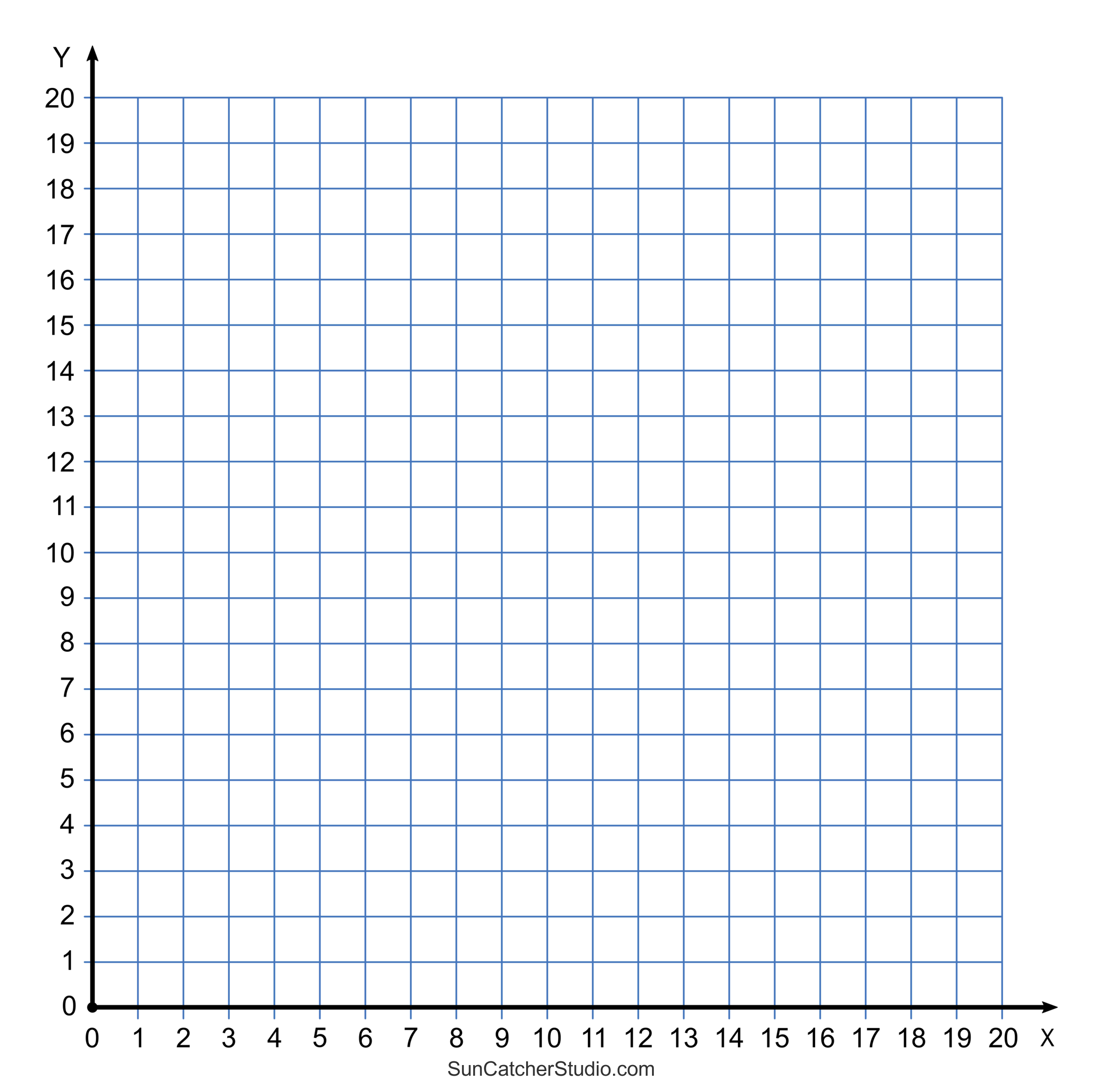 Grid Paper Printable Quadrant Coordinate Graph Paper 48 OFF