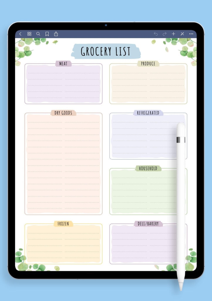 Happy Planner Printables Free Mini Size Shopping List FREE Printables