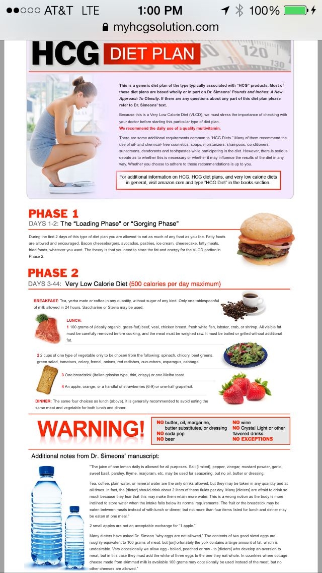 Hcg Diet Plan Menu Printable For Free Printable Templates