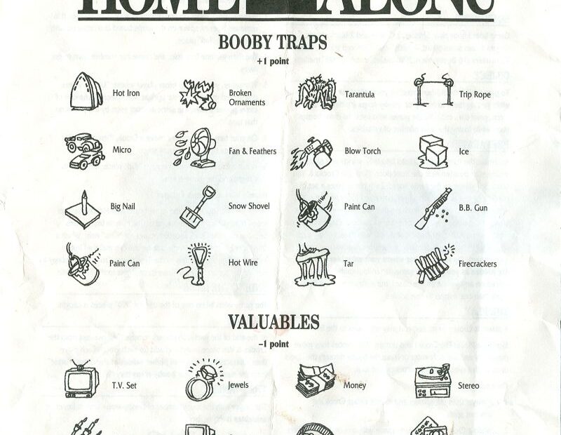 Home Alone Battle Plan Printable Homeplan one
