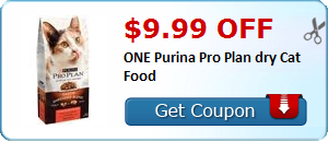 HOT Printable Coupon 9 99 Off ONE Purina Pro Plan Dry Cat Food