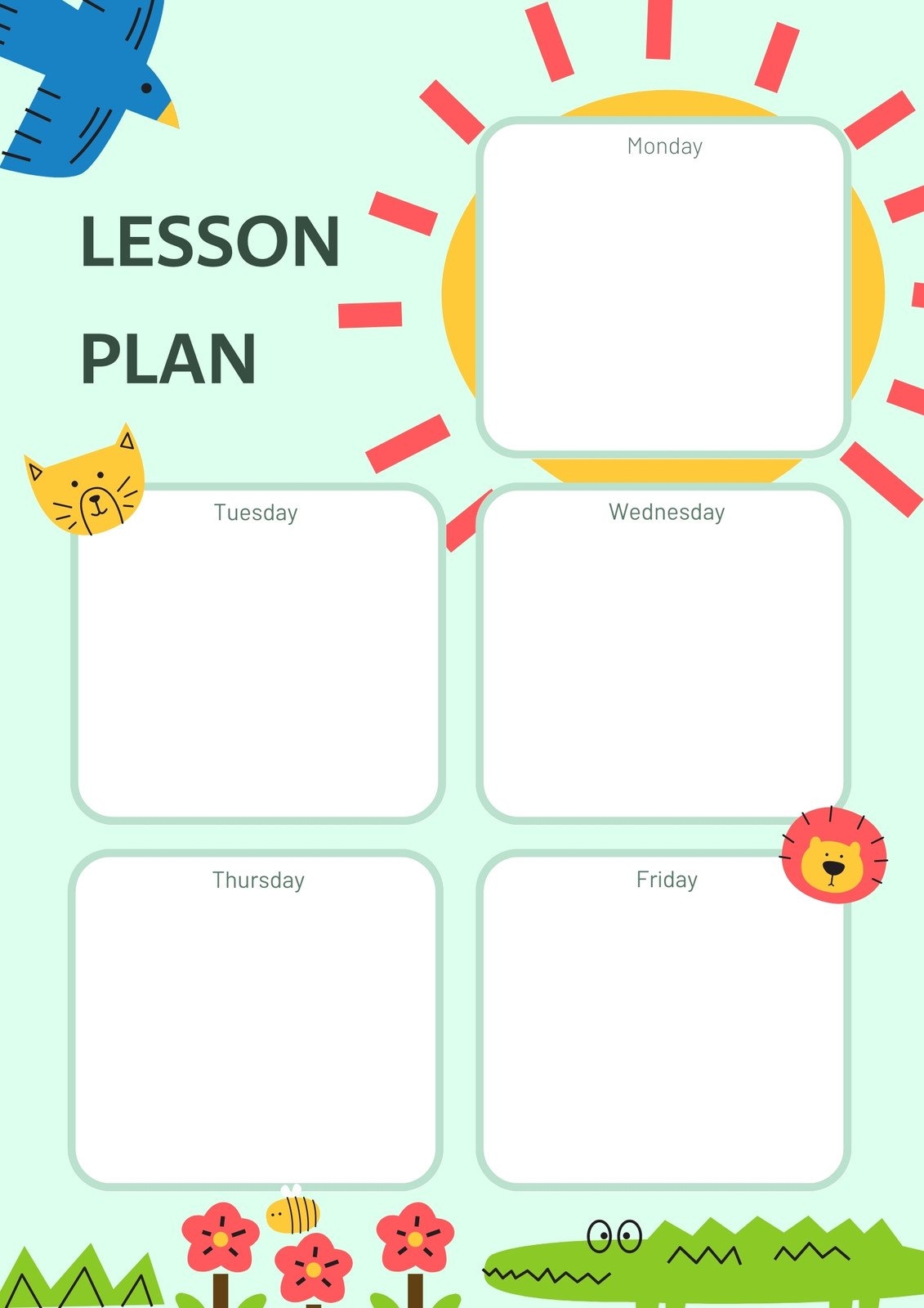 Monthly Teacher Planner Book Template Free Printable Templates 