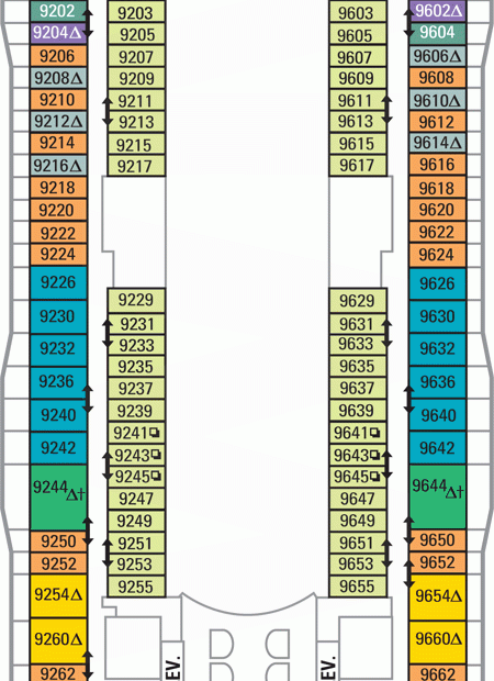 Oasis Of The Seas Deck Plans Deck 9 What 39 s On Deck 9 On Oasis Of