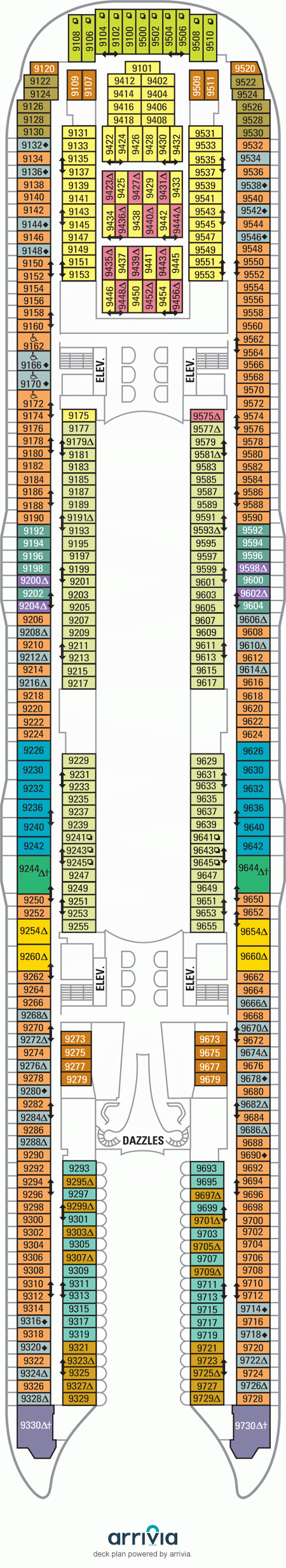 Oasis Of The Seas Deck Plans Deck 9 What 39 s On Deck 9 On Oasis Of 
