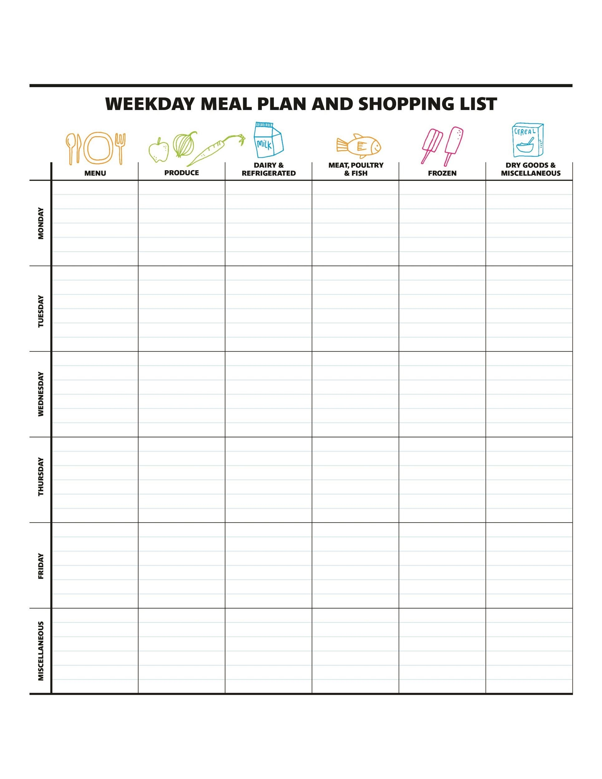 Online Meal Planning Calendar Dari Coralyn
