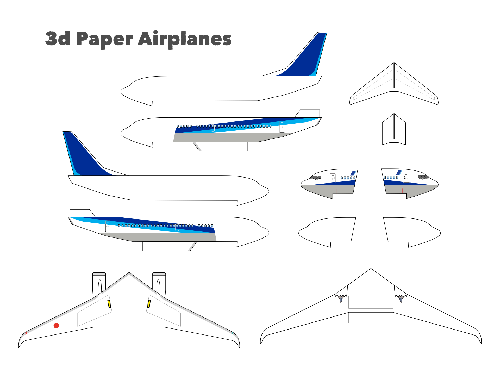 Paper Aeroplane Designs Printable