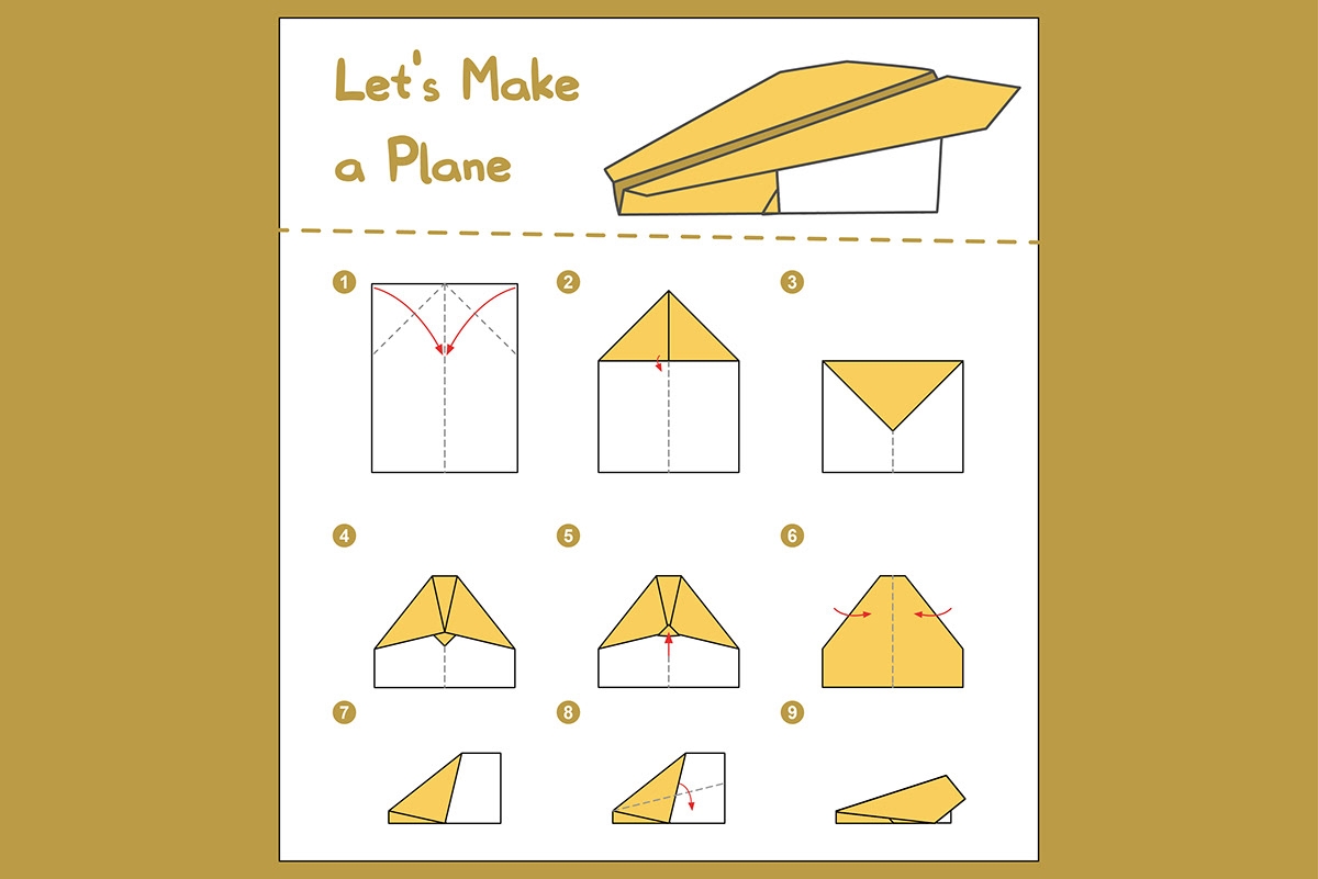 Paper Airplanes Folding Instructions Origami Behance