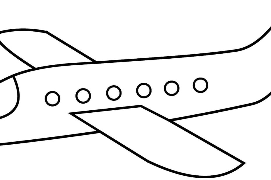 Plane Coloring Pages To Download And Print For Free