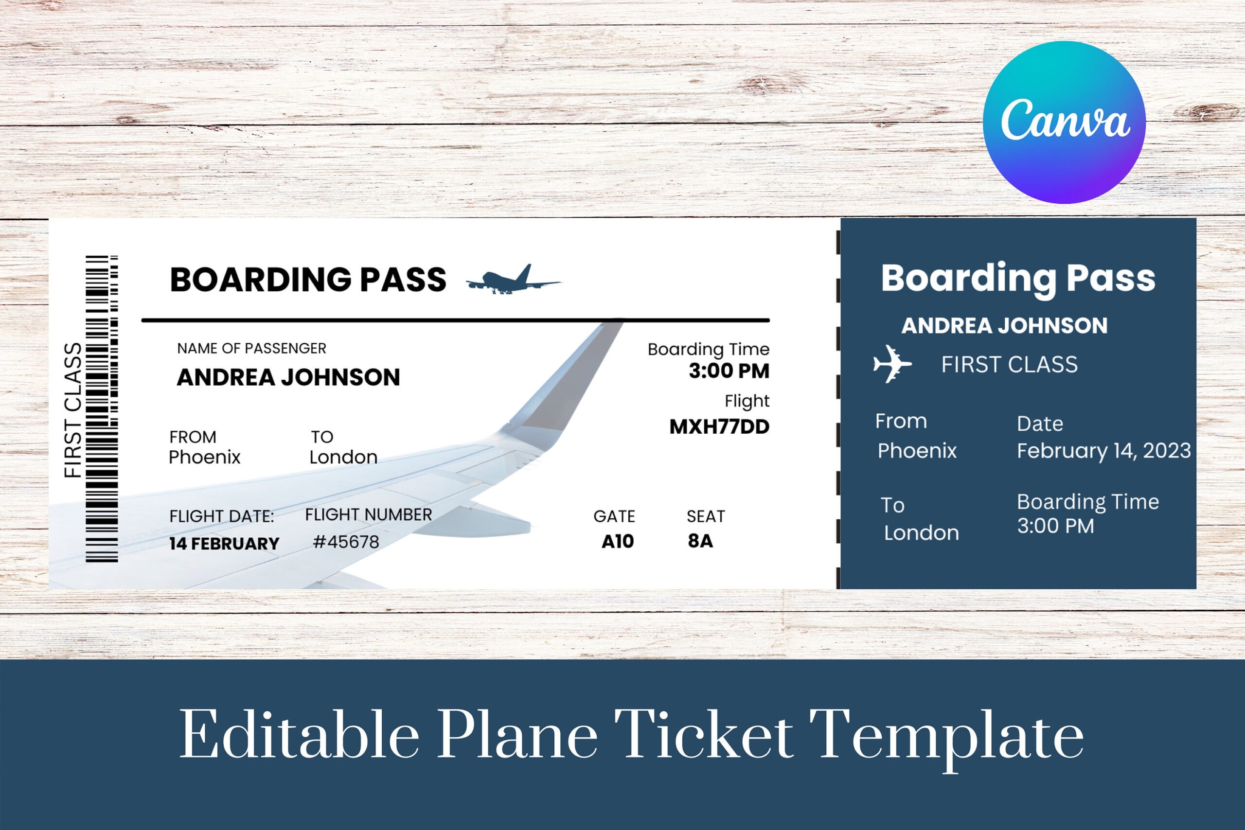 Plane Ticket Sample Template Template Samples