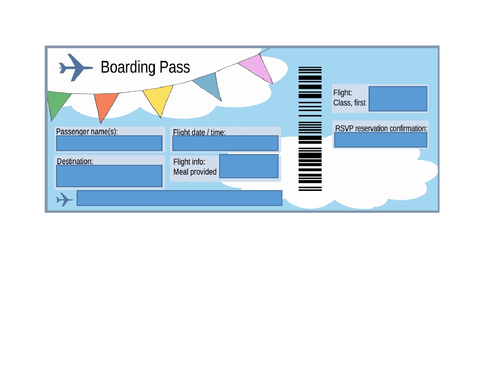 Plane Ticket Template Word Sarseh