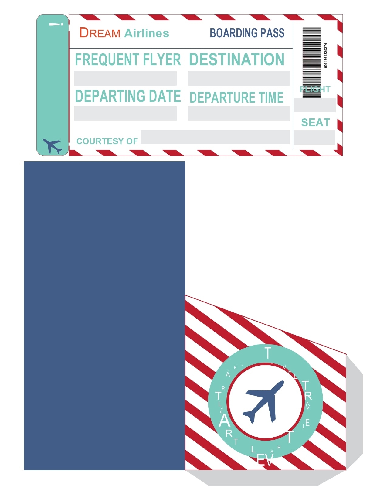 Plane Ticket Template Word Sarseh