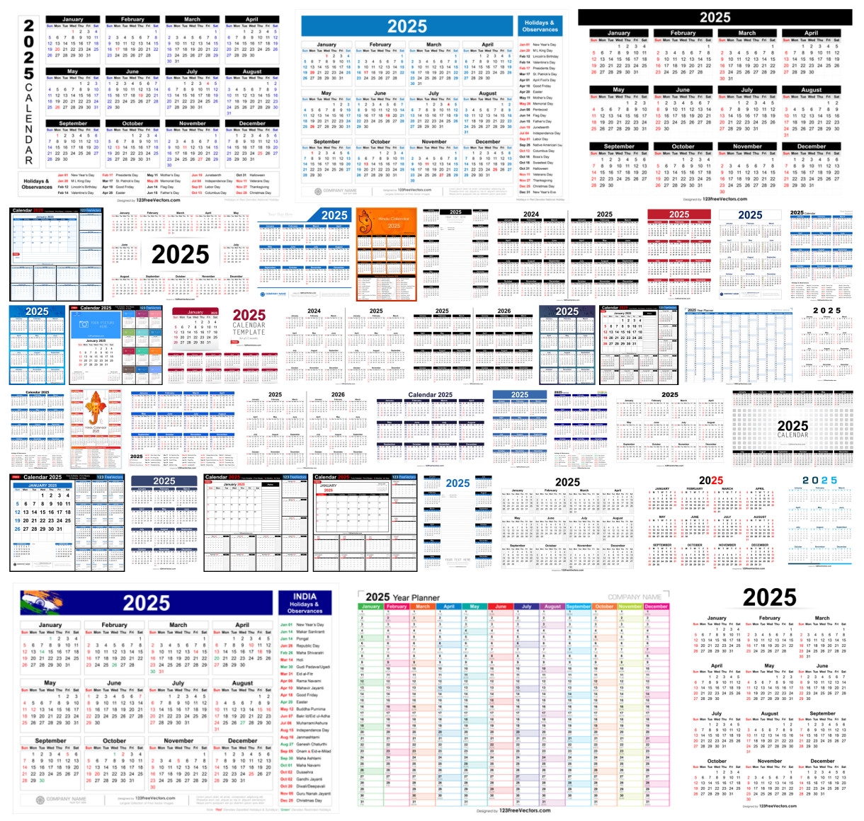 Planning Ahead 41 Free Printable Editable 2025 Calendar Designs For 
