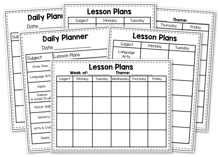 Preschool Lesson Plan Template From ABCs To ACTs