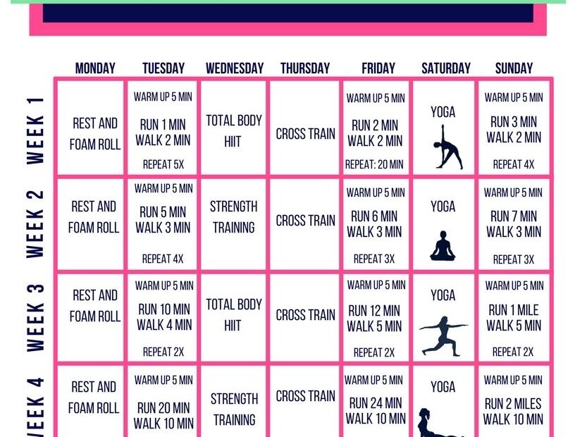 Printable 5K Training Plan