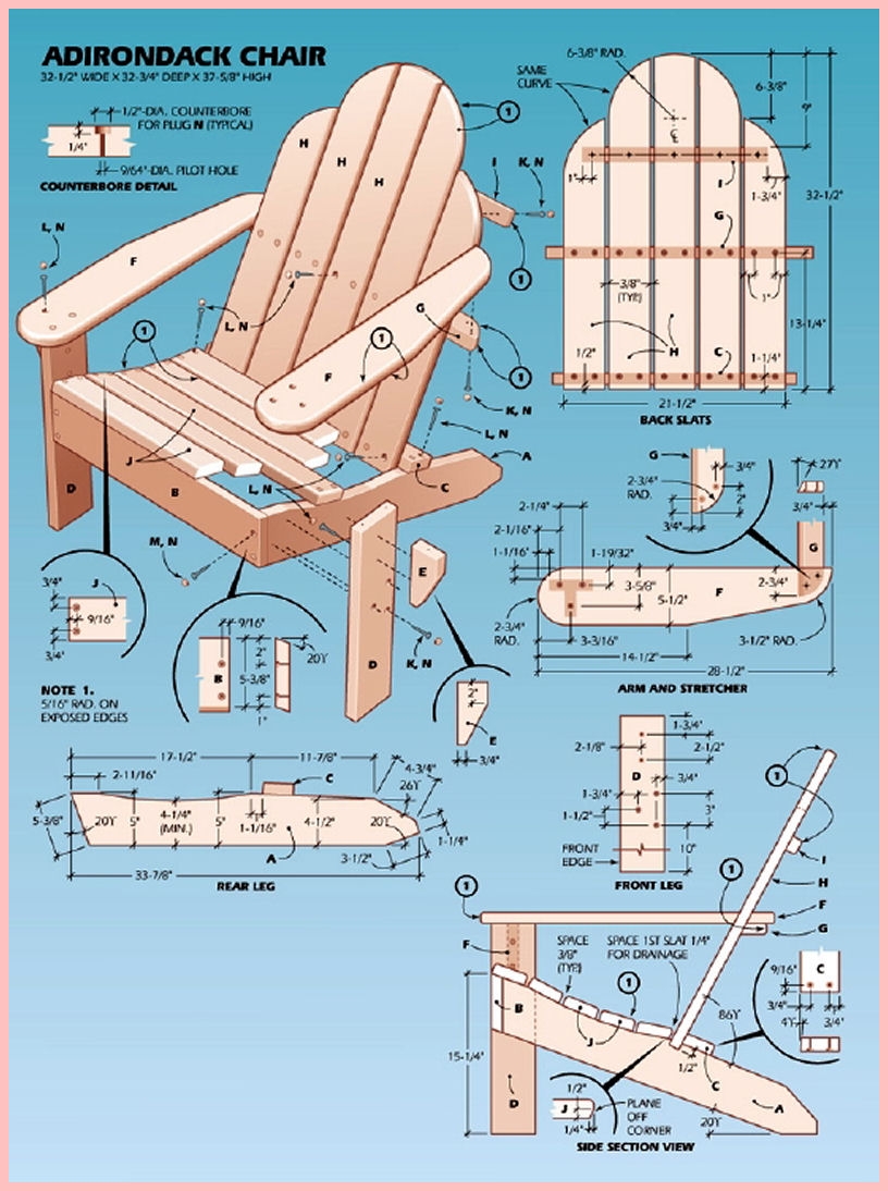 Printable Adirondack Chair Plans