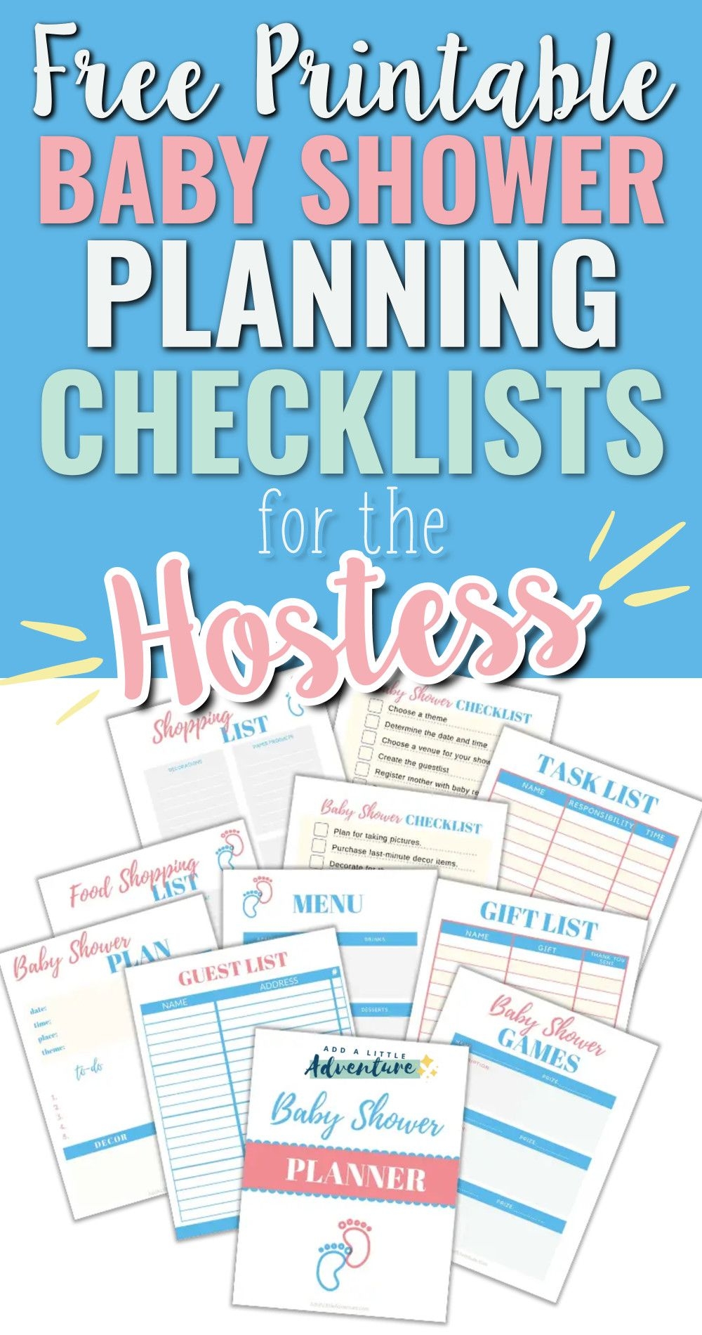 Printable Baby Shower Planner Add A Little Adventure Baby Shower 