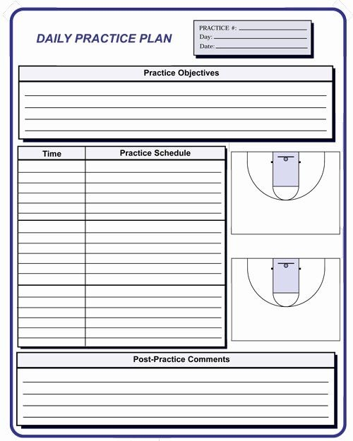 Printable Basketball Practice Plan