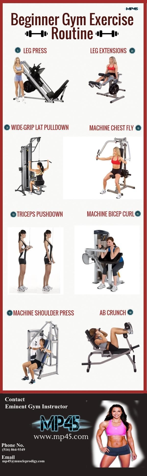 Printable Beginner Workout Routines For Weight Machines Printable 