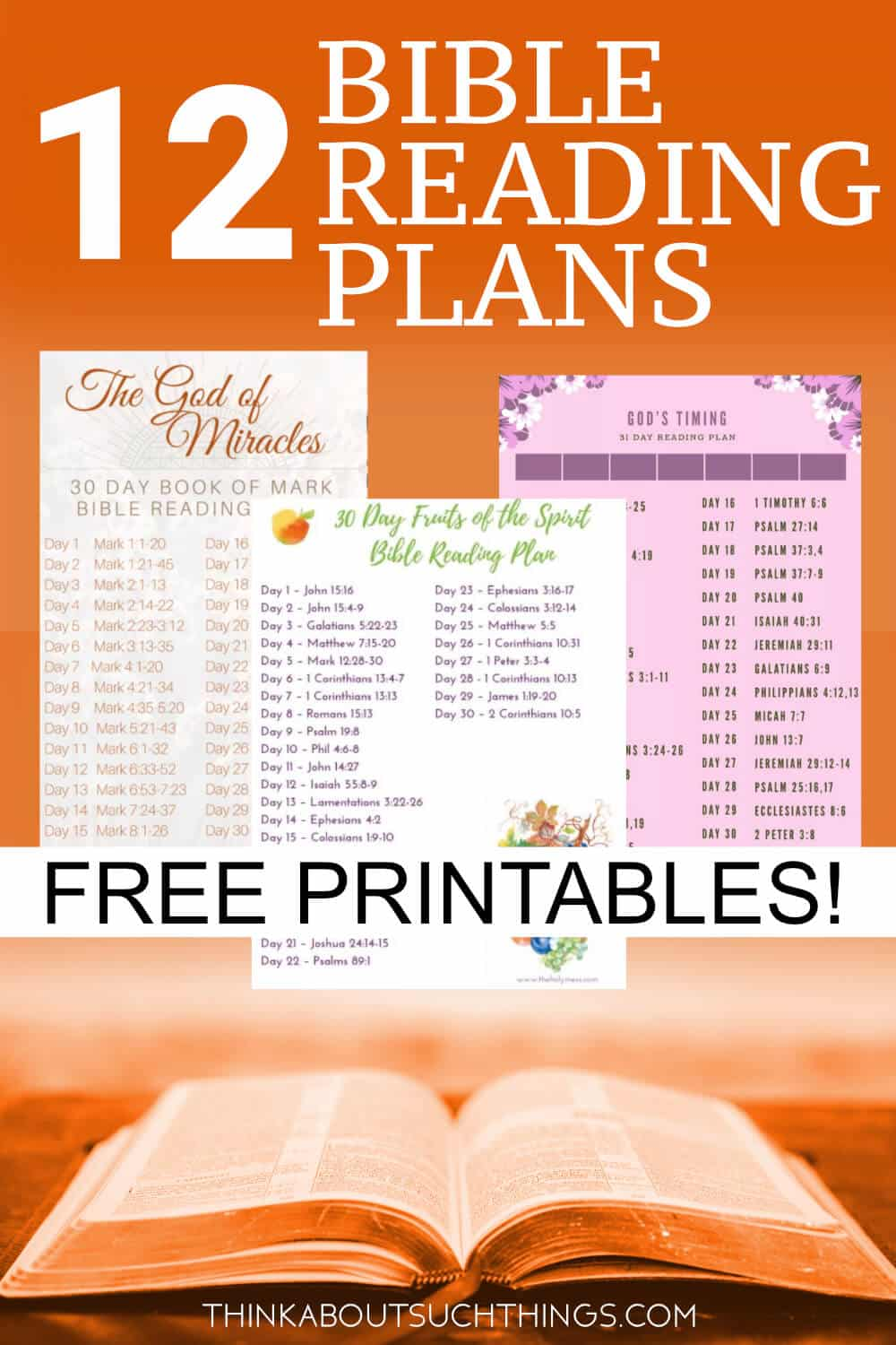 Printable Bible Reading Plan 2024