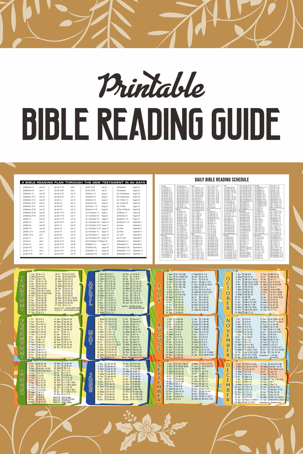 Printable Bible Reading Plan 2024
