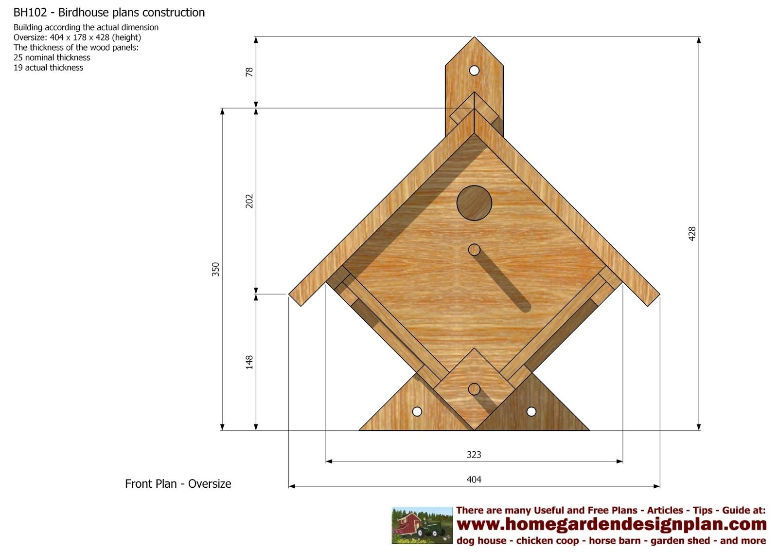 Printable Bird House Plans