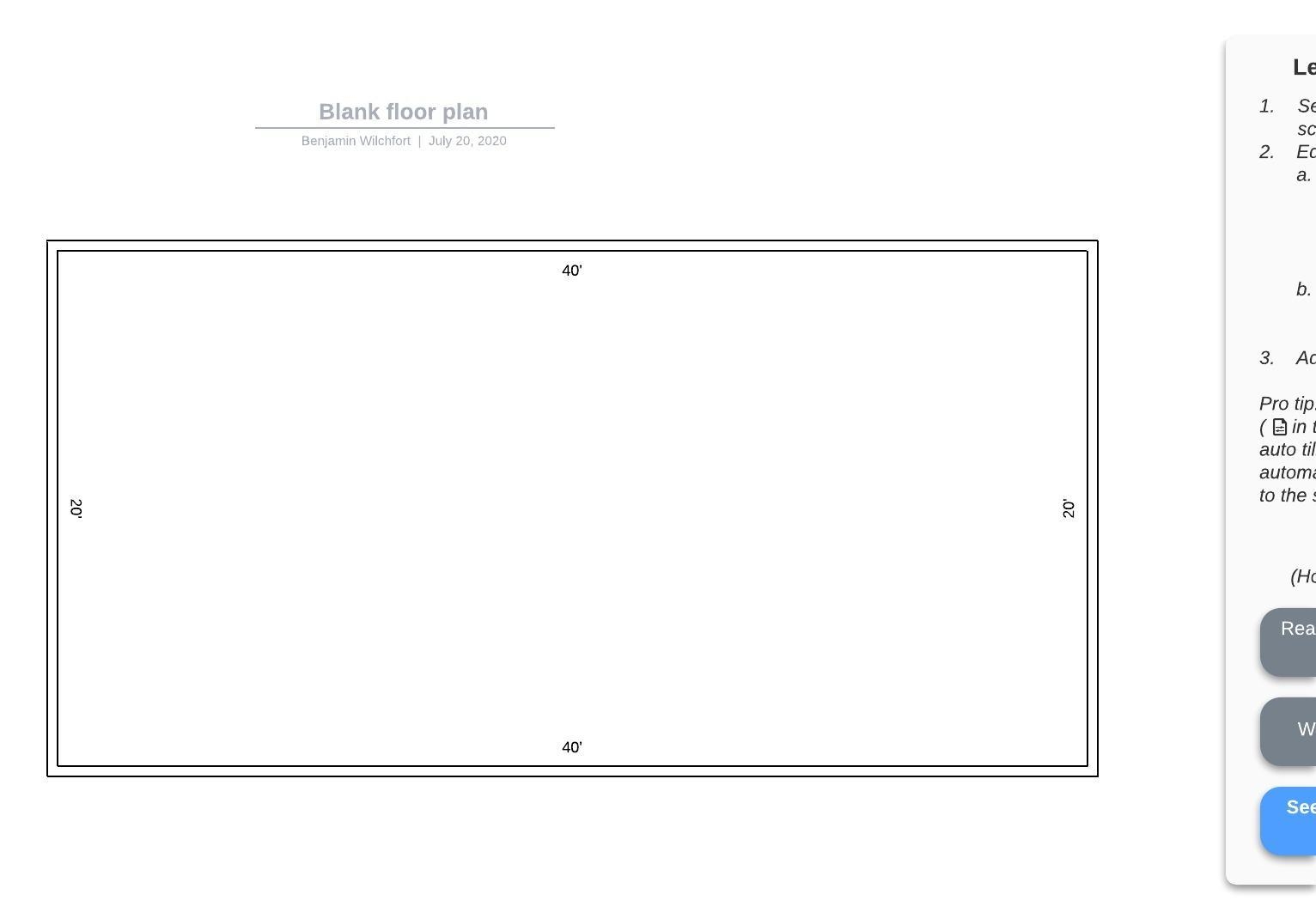 Printable Blank Floor Plan Template