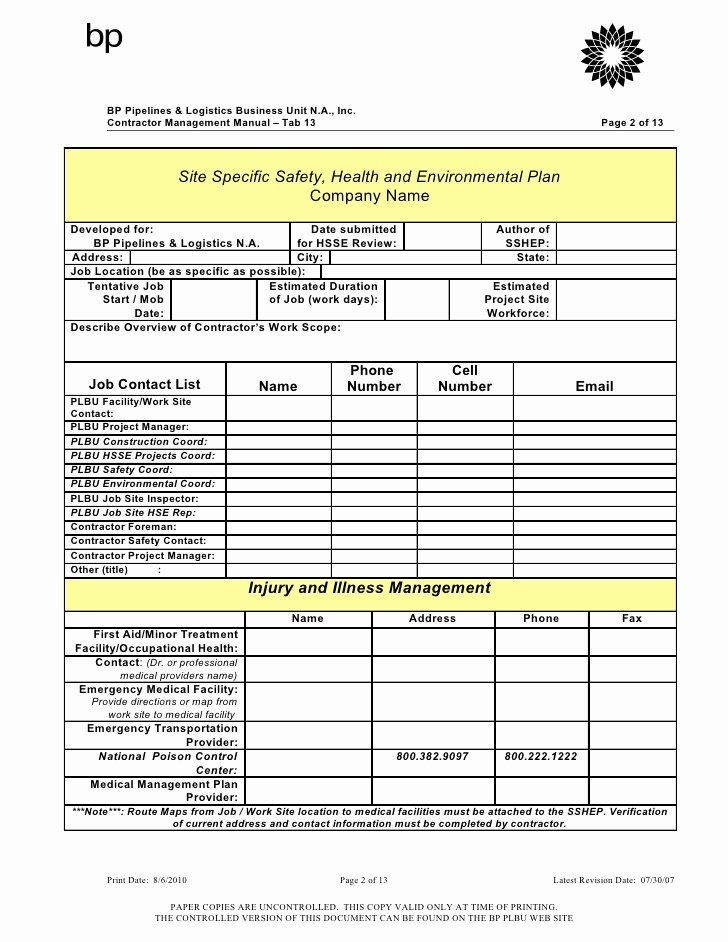 Printable Construction Site Safety Plan Pdf Printable Templates