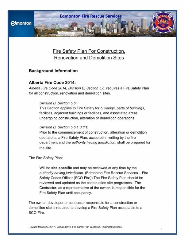 Printable Construction Site Safety Plan Pdf Printable Templates