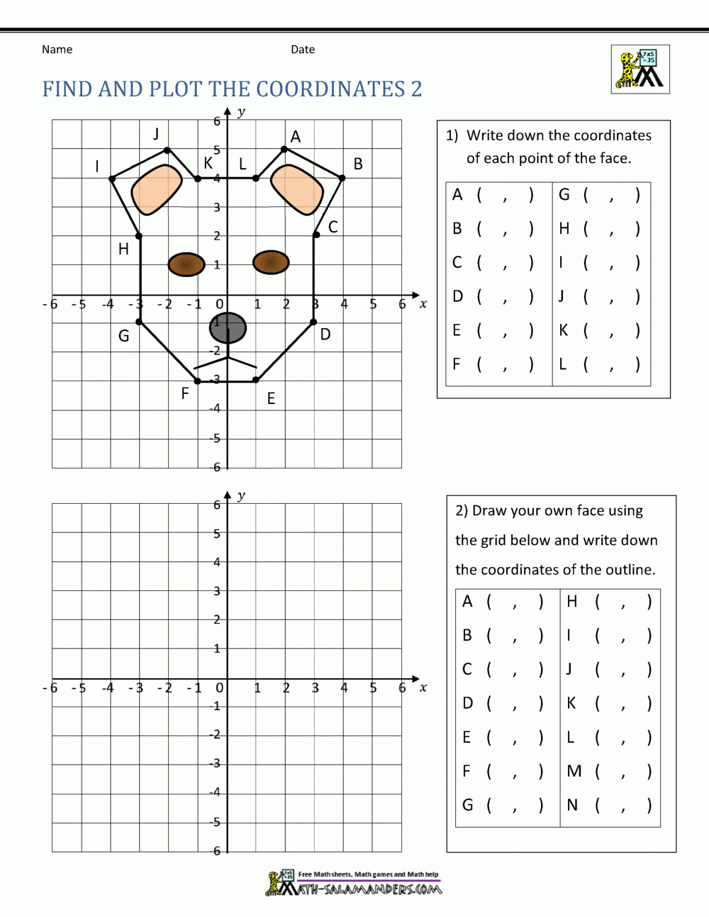 Printable Coordinate Plane Worksheets Lyana Worksheets