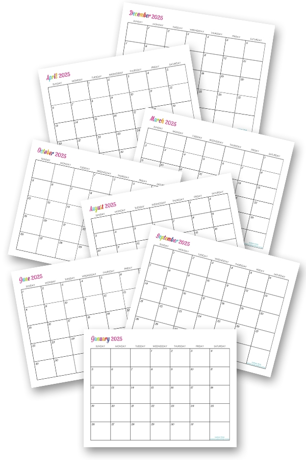 Printable Customizable Calendar 2025 April Brietta