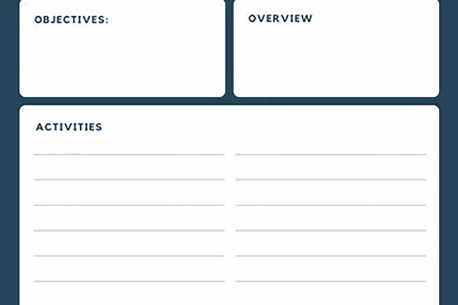 Printable Daily Lesson Plan Template Printable Lesson Plans