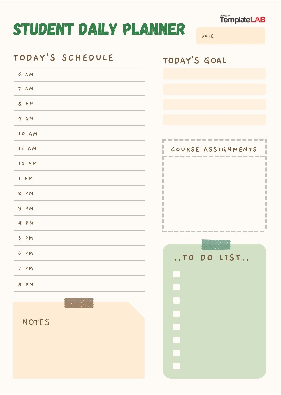 Printable Day Planner Pages Printable Templates Free