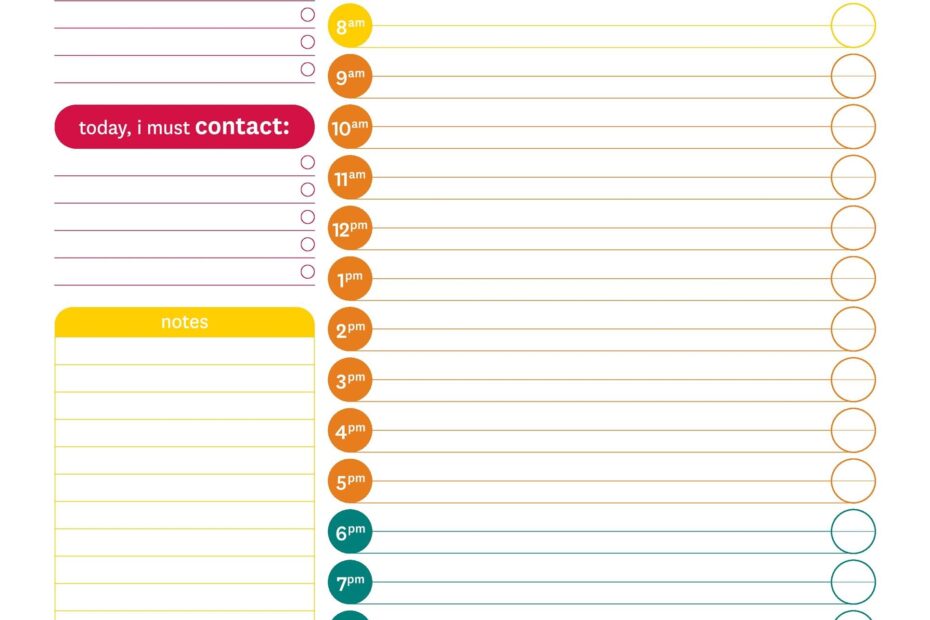 Printable Day Planner Printable Free Templates