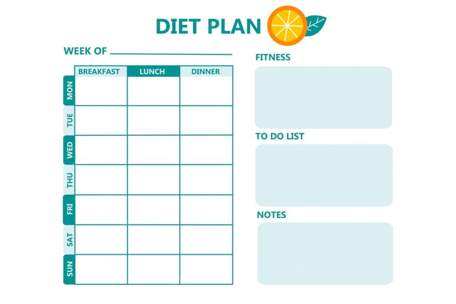 Printable Diet Plans Printable JD