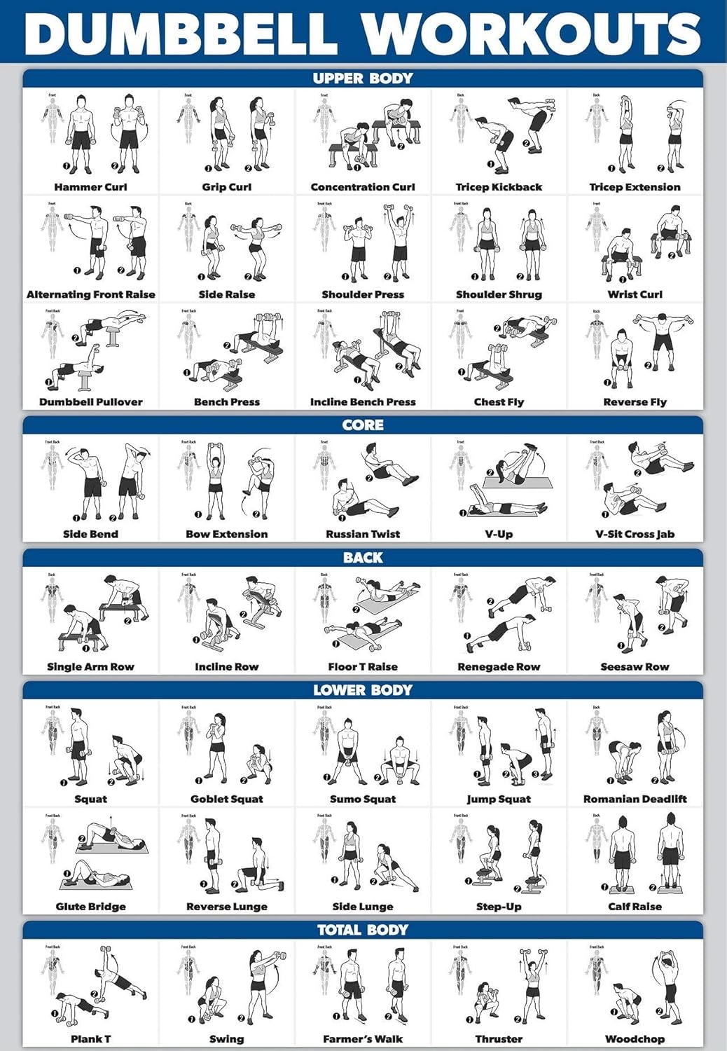 Printable Dumbbell Workout Plan Pdf Printable Calendar