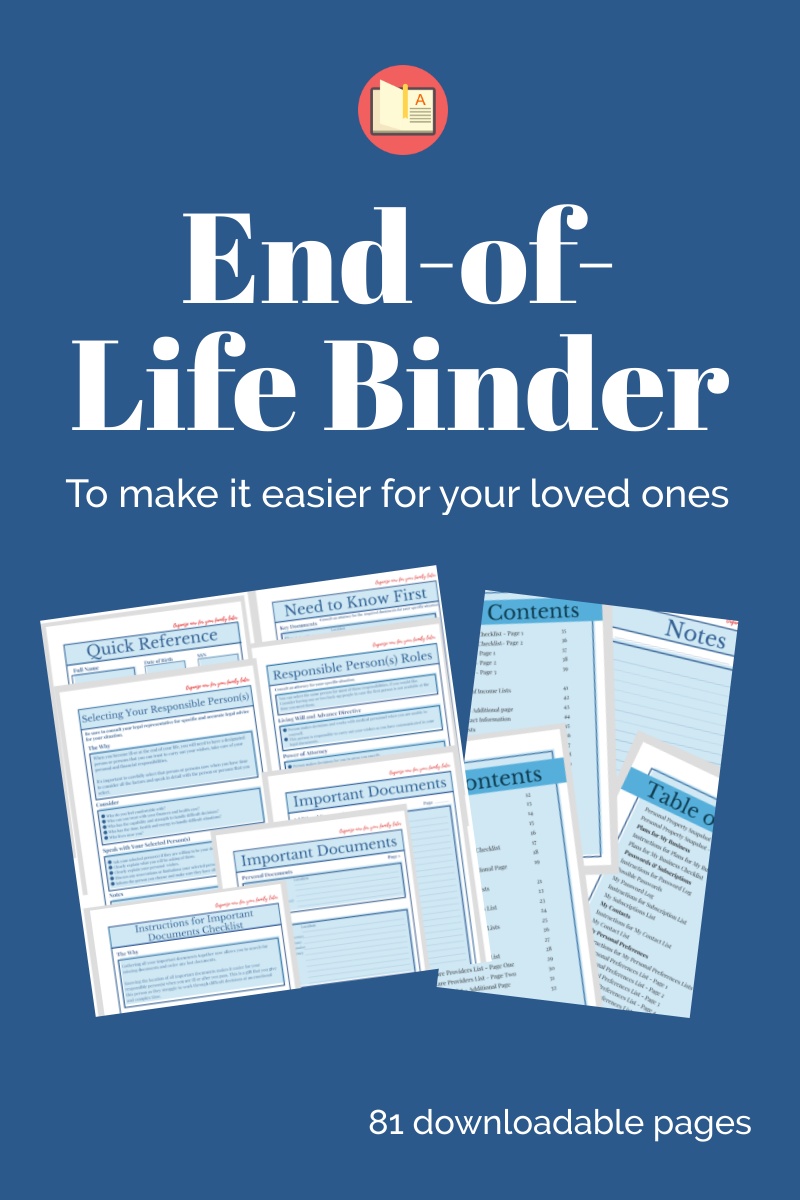 Printable End Of Life Checklist Printable New Year Banners