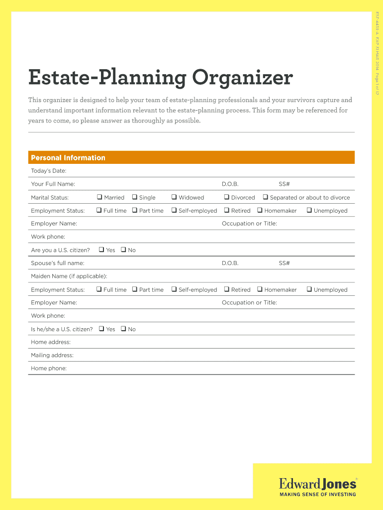 Printable Estate Planning Checklist Kotishutter