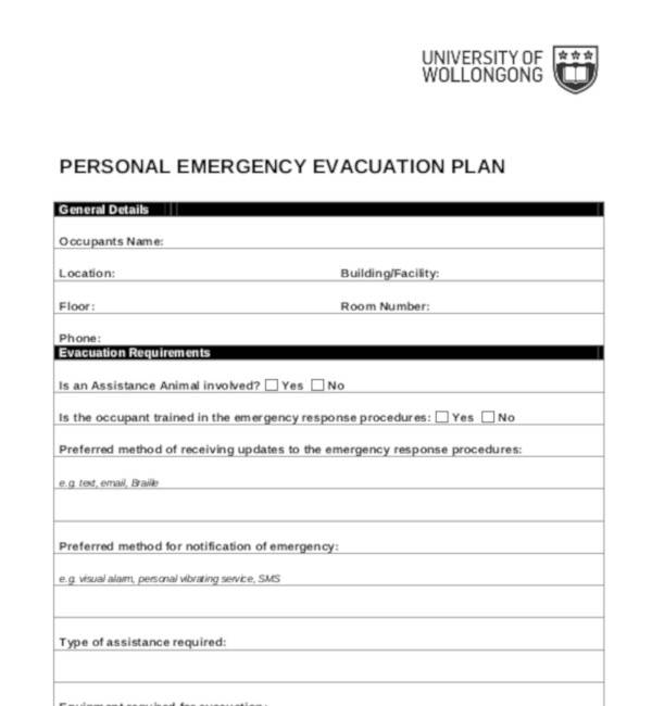 Printable Evacuation Plan Template Udlvirtual esad edu br