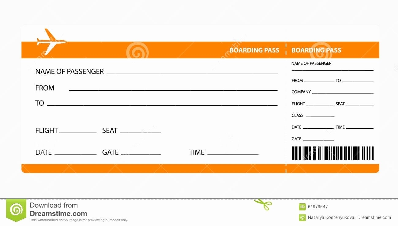Printable Fake Plane Ticket Confirmation