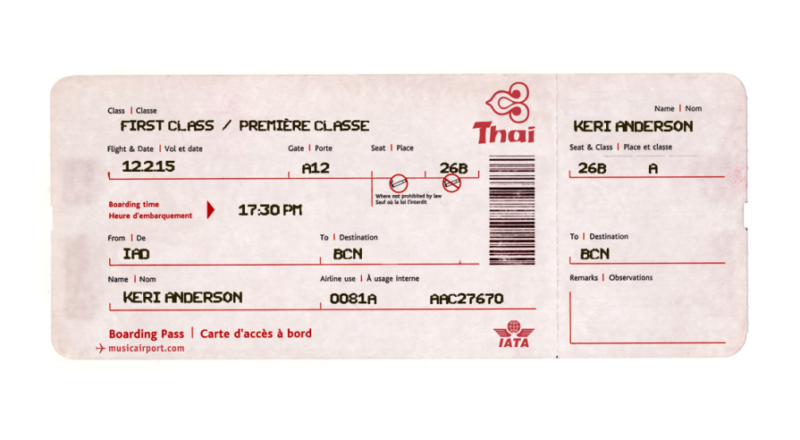 Printable Fake Plane Tickets