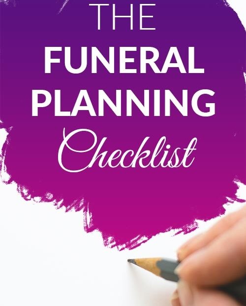Printable Funeral Planning Checklist Pdf Brennan