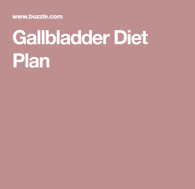 Printable Gallbladder Diet