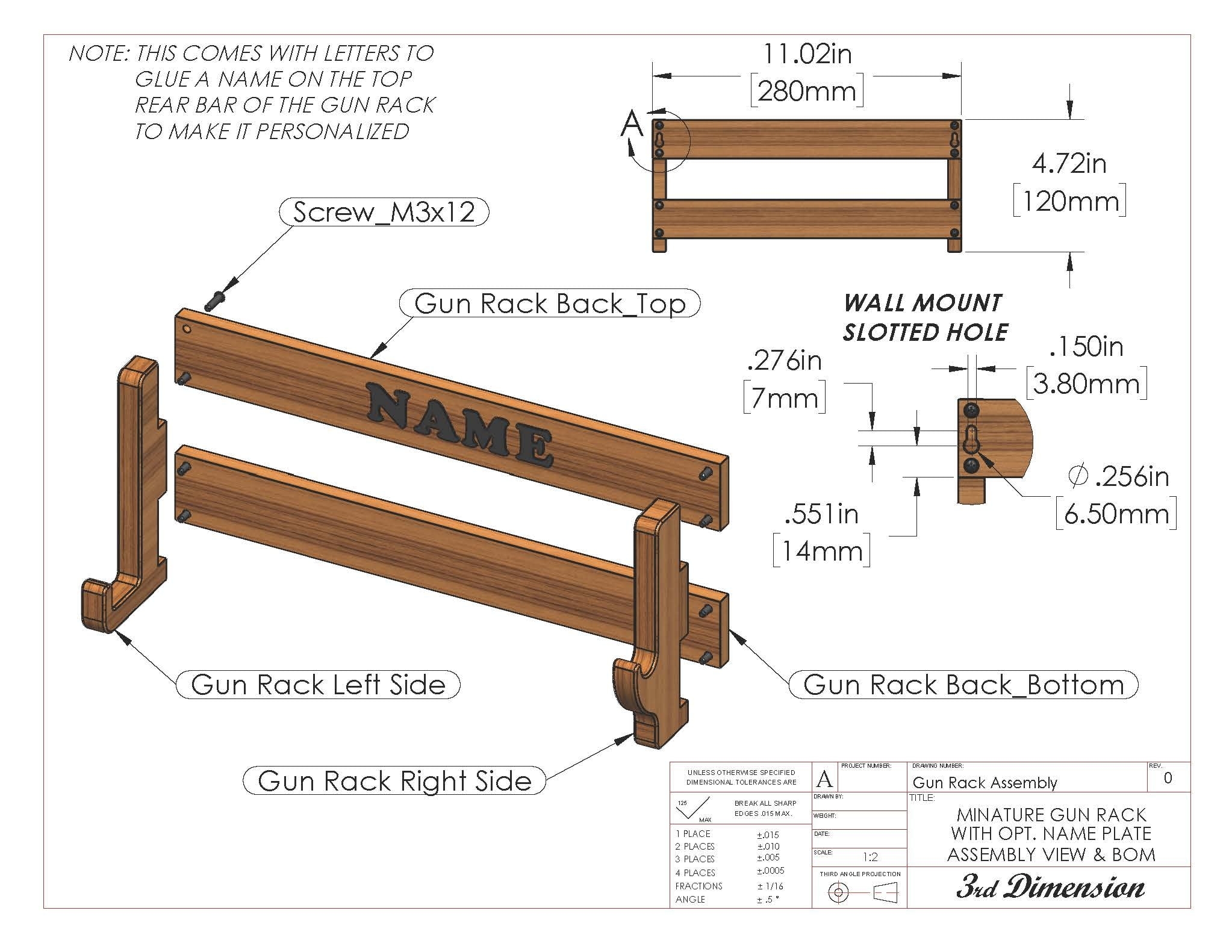 Printable Gun Rack Template Free Printable