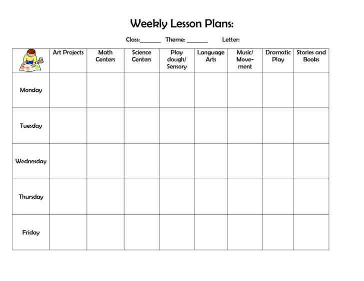 Printable Lesson Plan Calendar Printable Lesson Plans